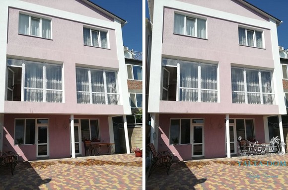 Большой комфортный трехэтажный дом в Алуште