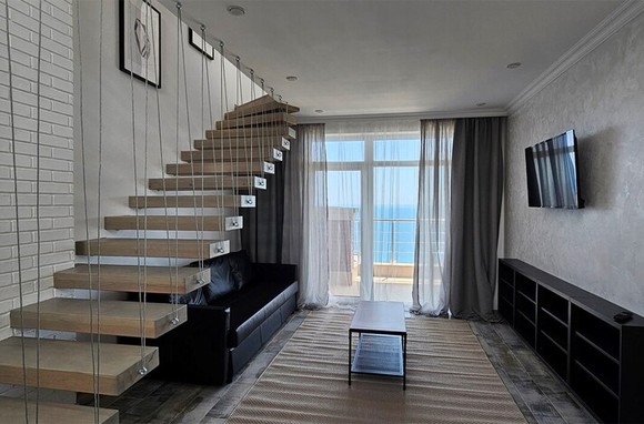 Двухуровневые апартаменты №11, 19  с тремя спальнями на берегу моря в парковой зоне