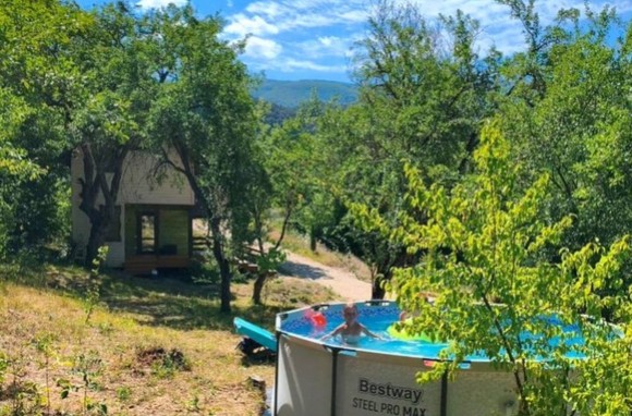 Эко-домик с бассейном в горах возле леса Бахчисарайский район Счастливое Крым